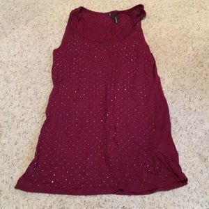 Small wine color top